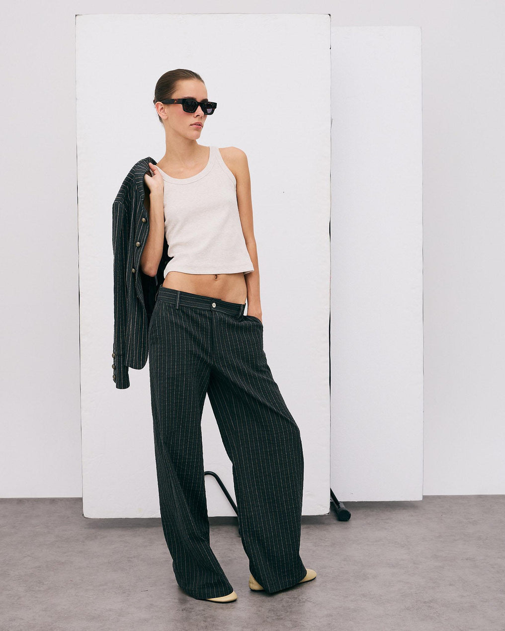 Pantalón Rayas Antracita
