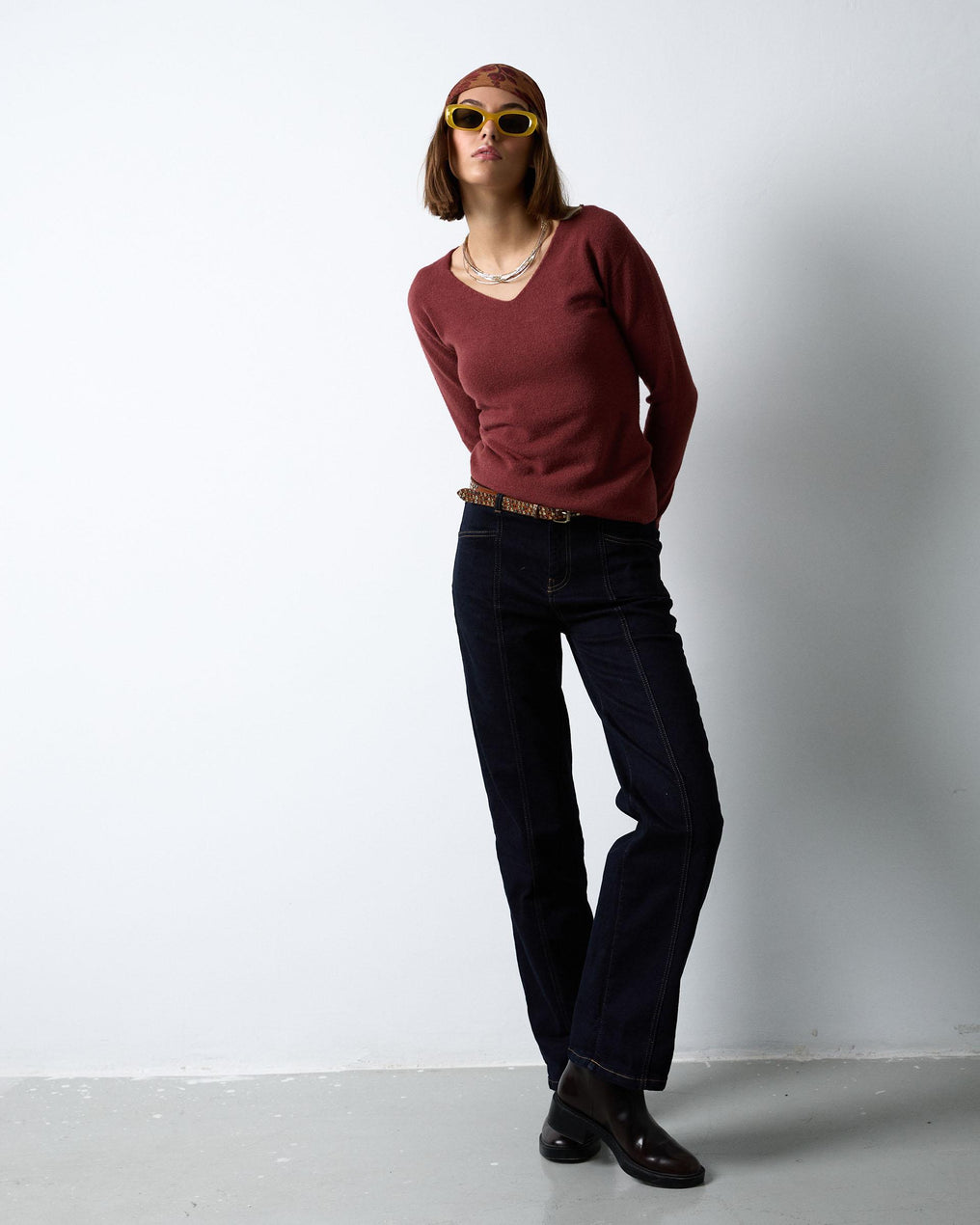 Dark Blue Straight Jeans