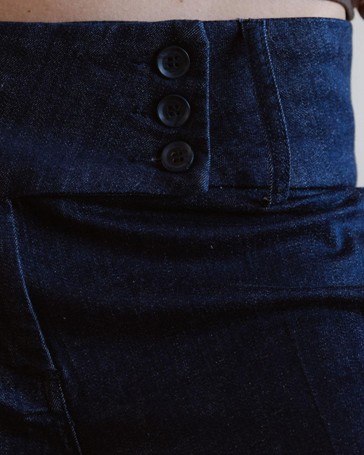 Jeans Triple Cinturilla Azul