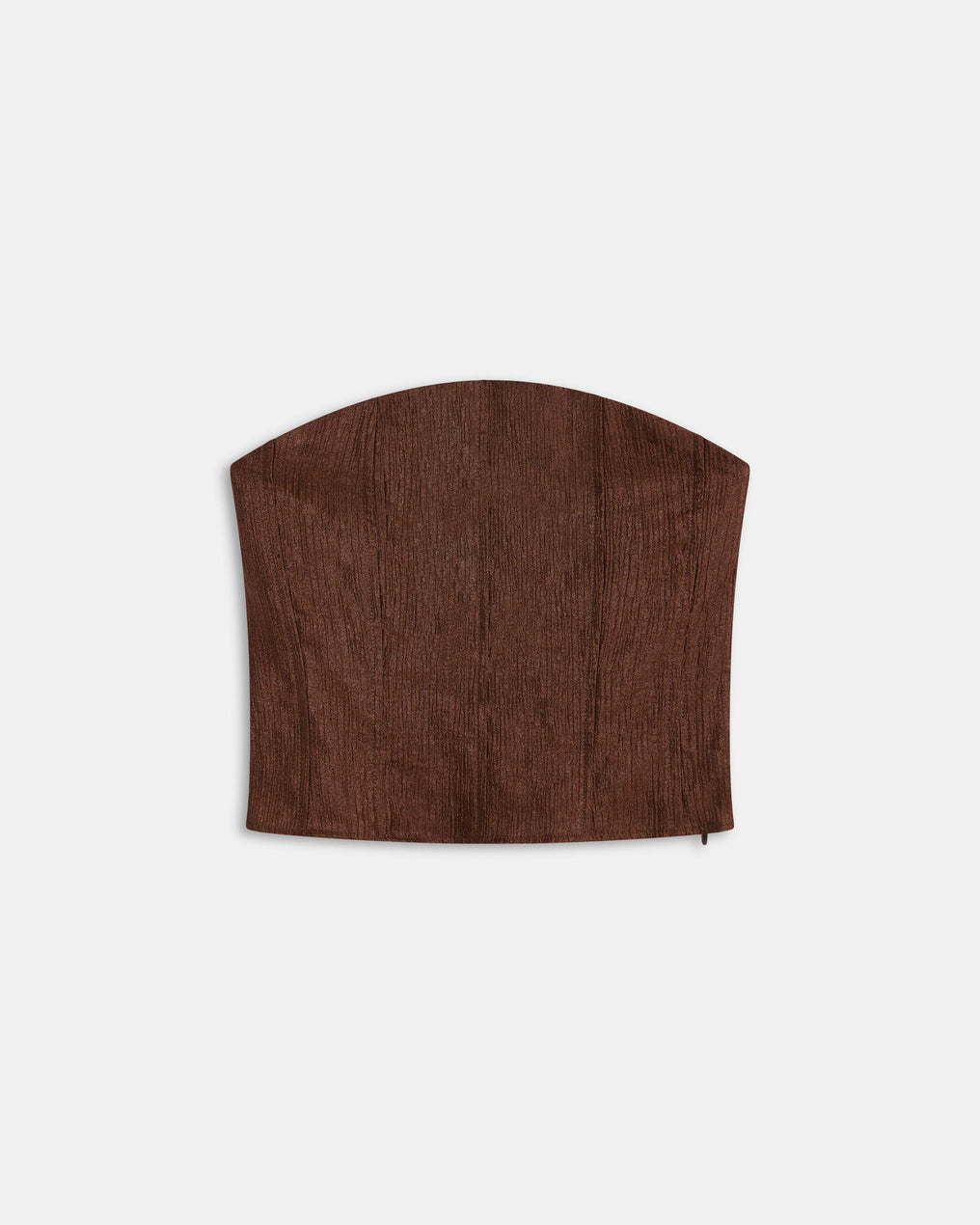 Top Bustier Coutures Marron