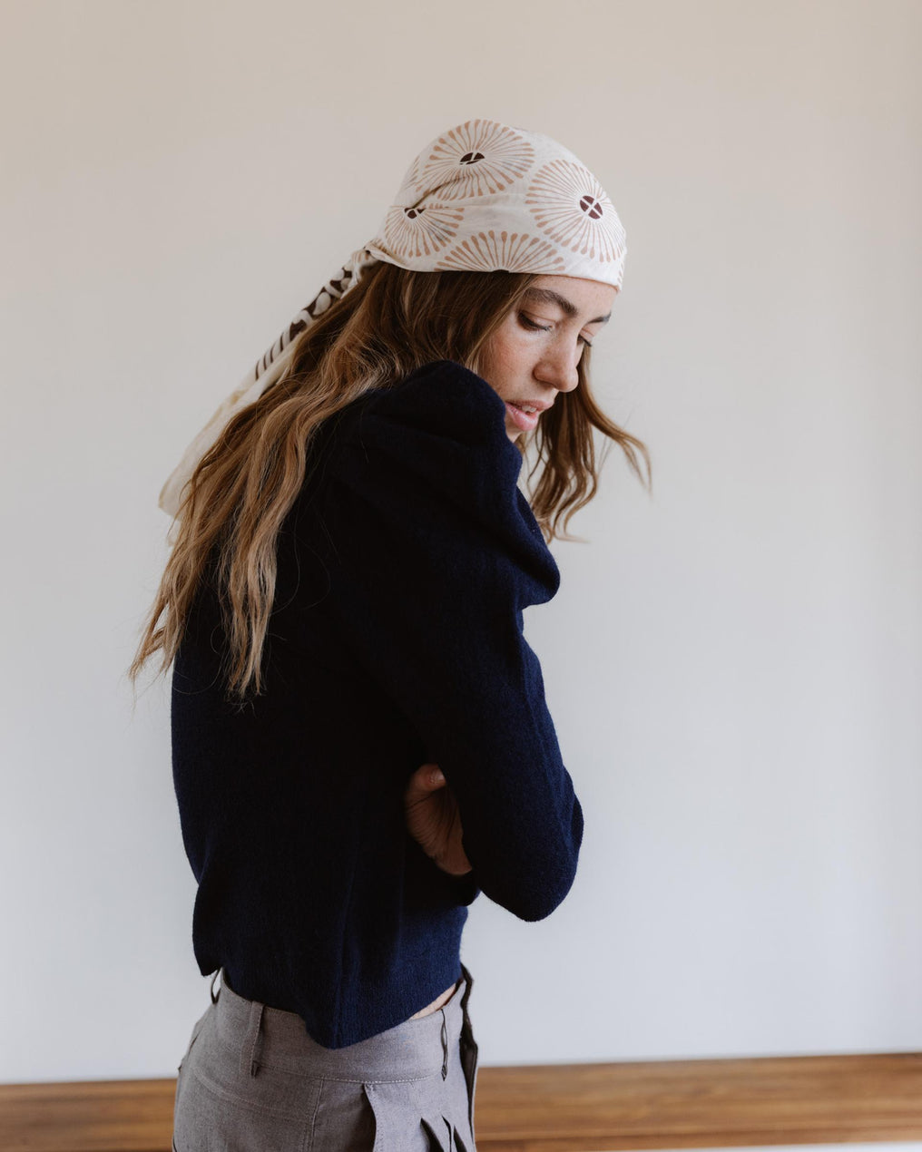 Jersey Manga Abullonada Azul Marino