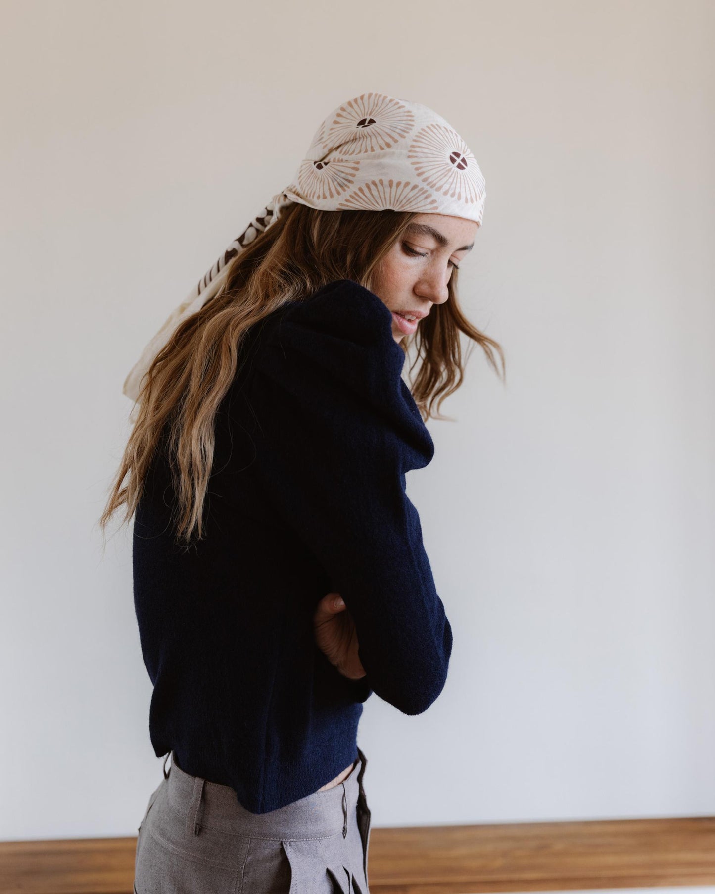 Jersey Manga Abullonada Azul Marino