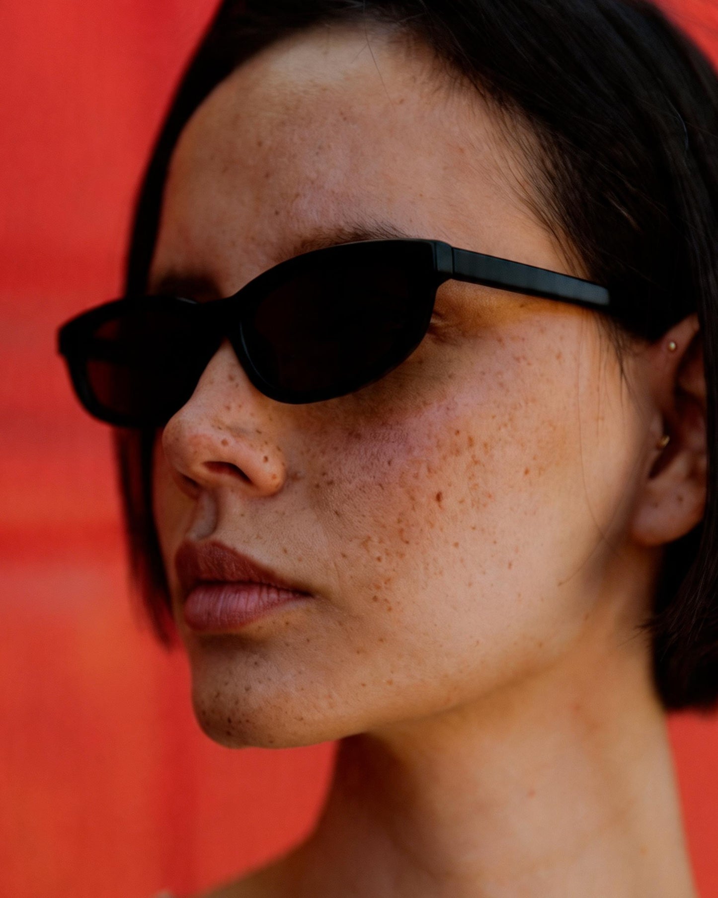 Óculos Ovalados Preto