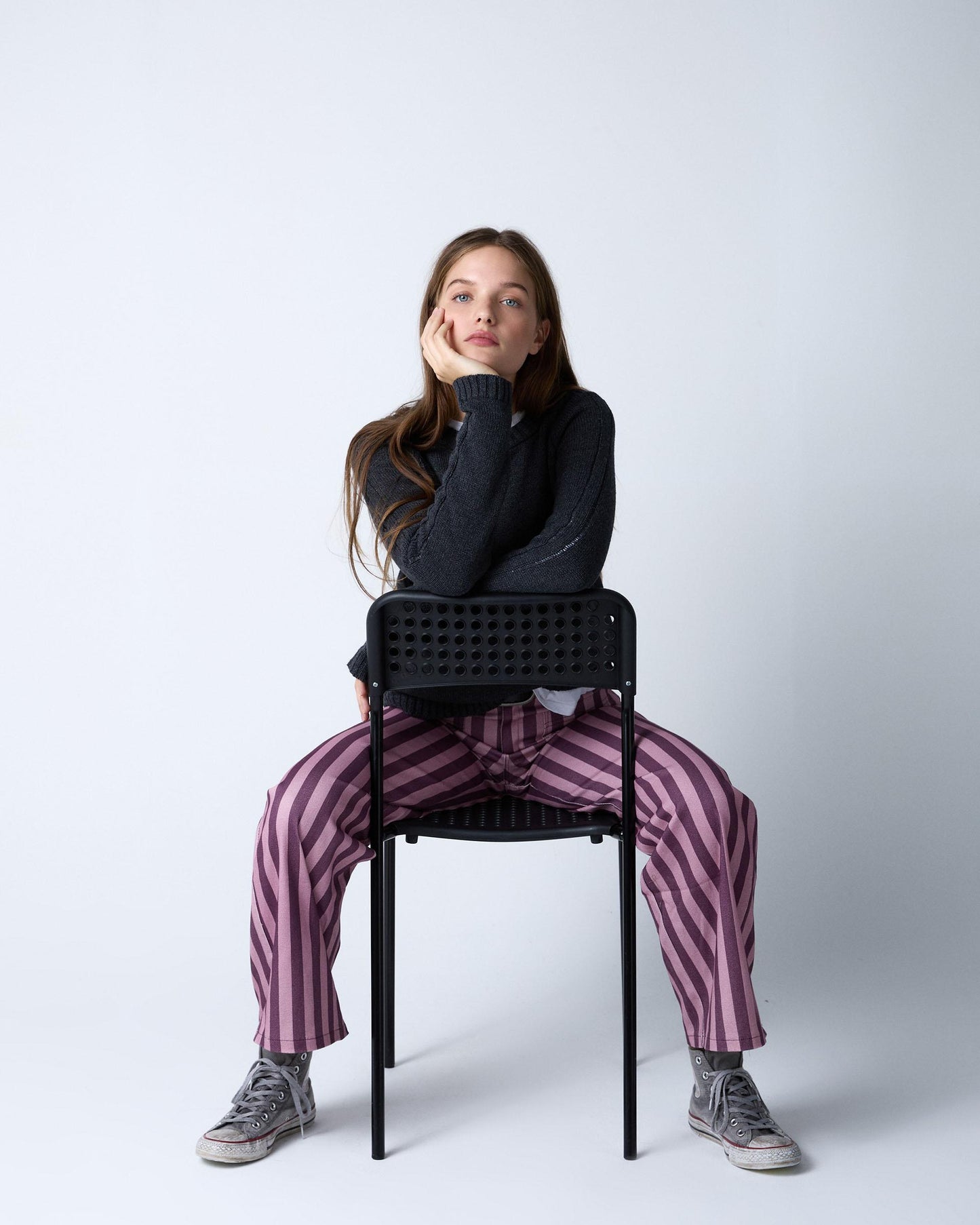 Pantalón Rayas Bicolor Rosa