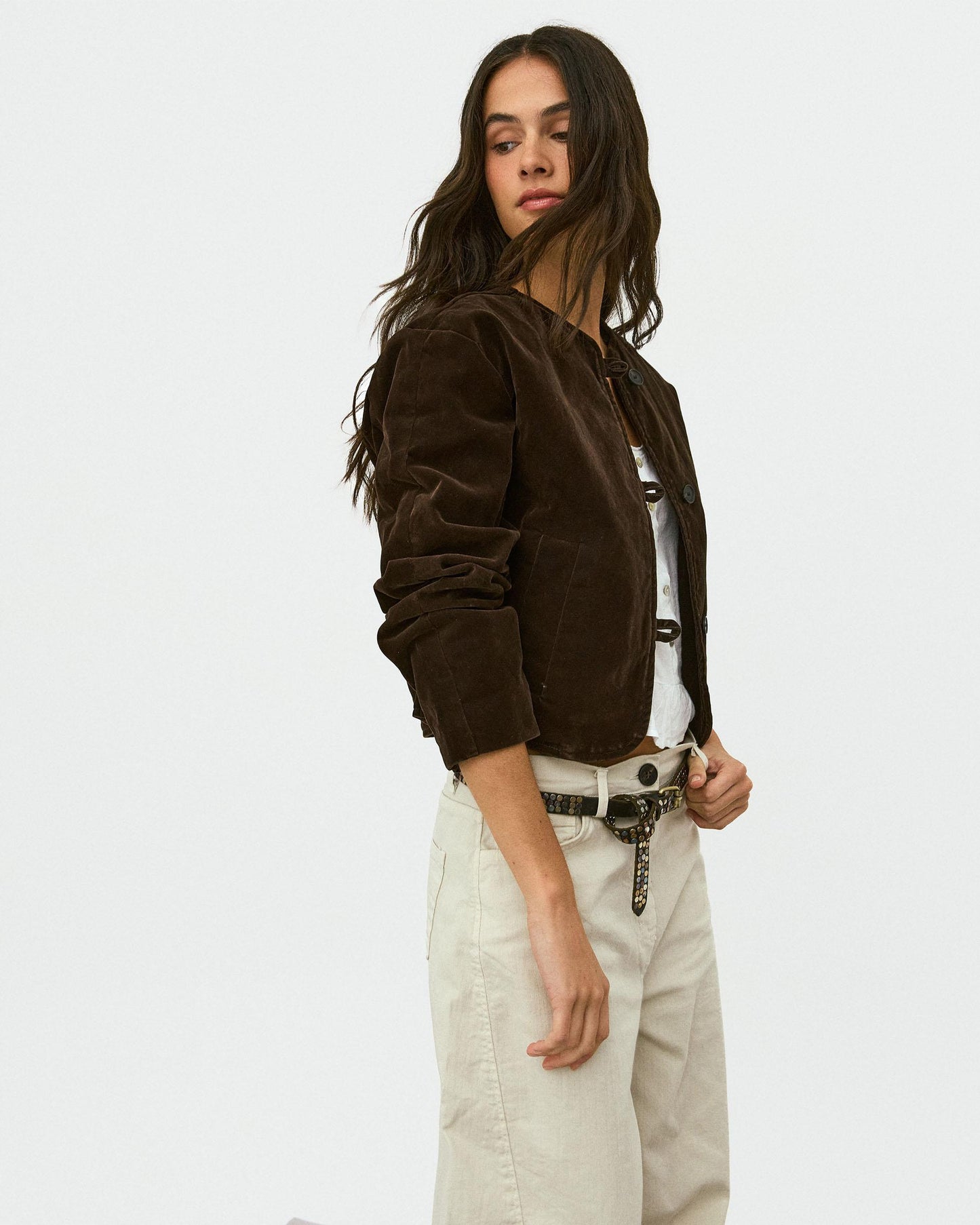 Veste Velvet Marron