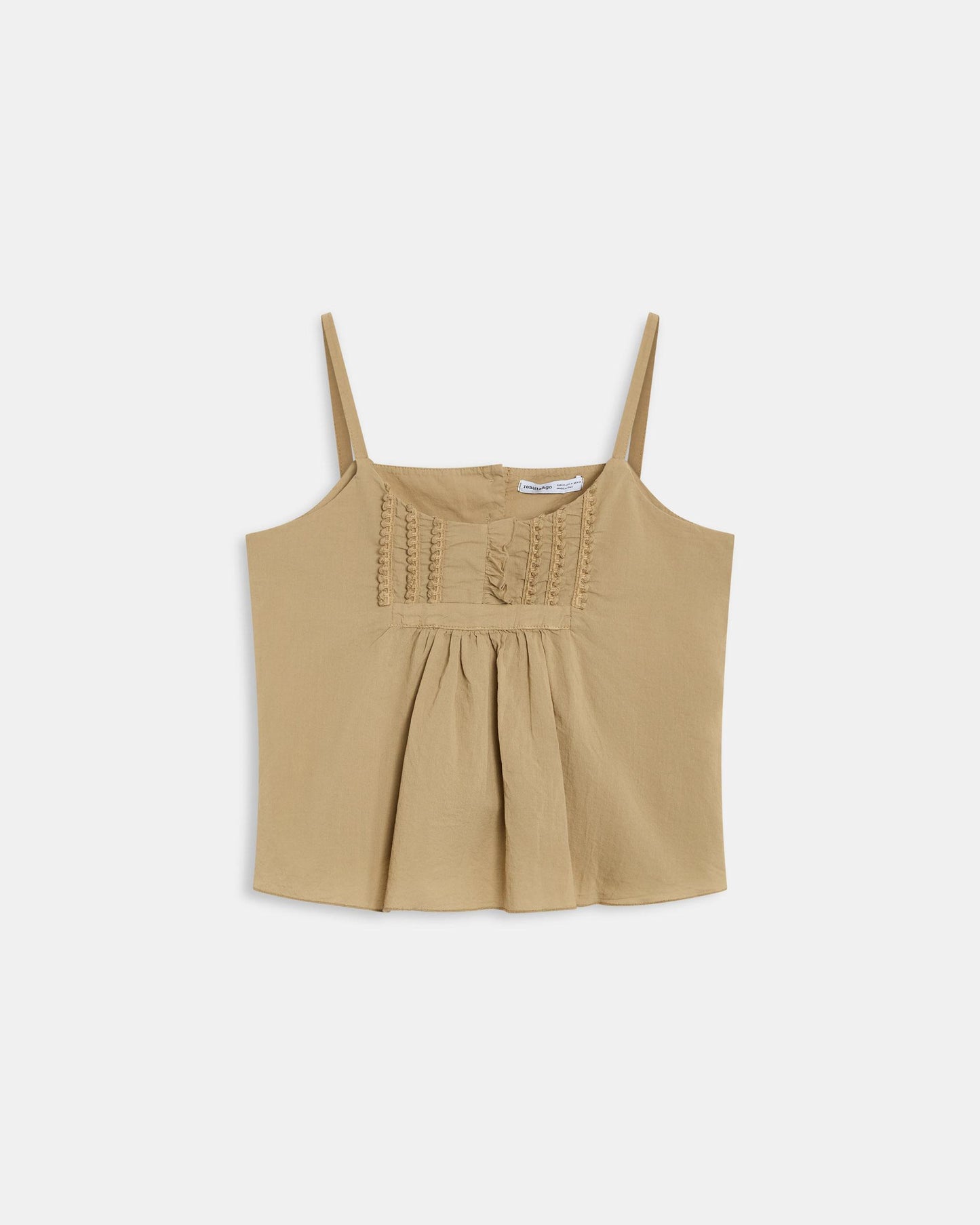 Taupe Cami Top with Front Detail