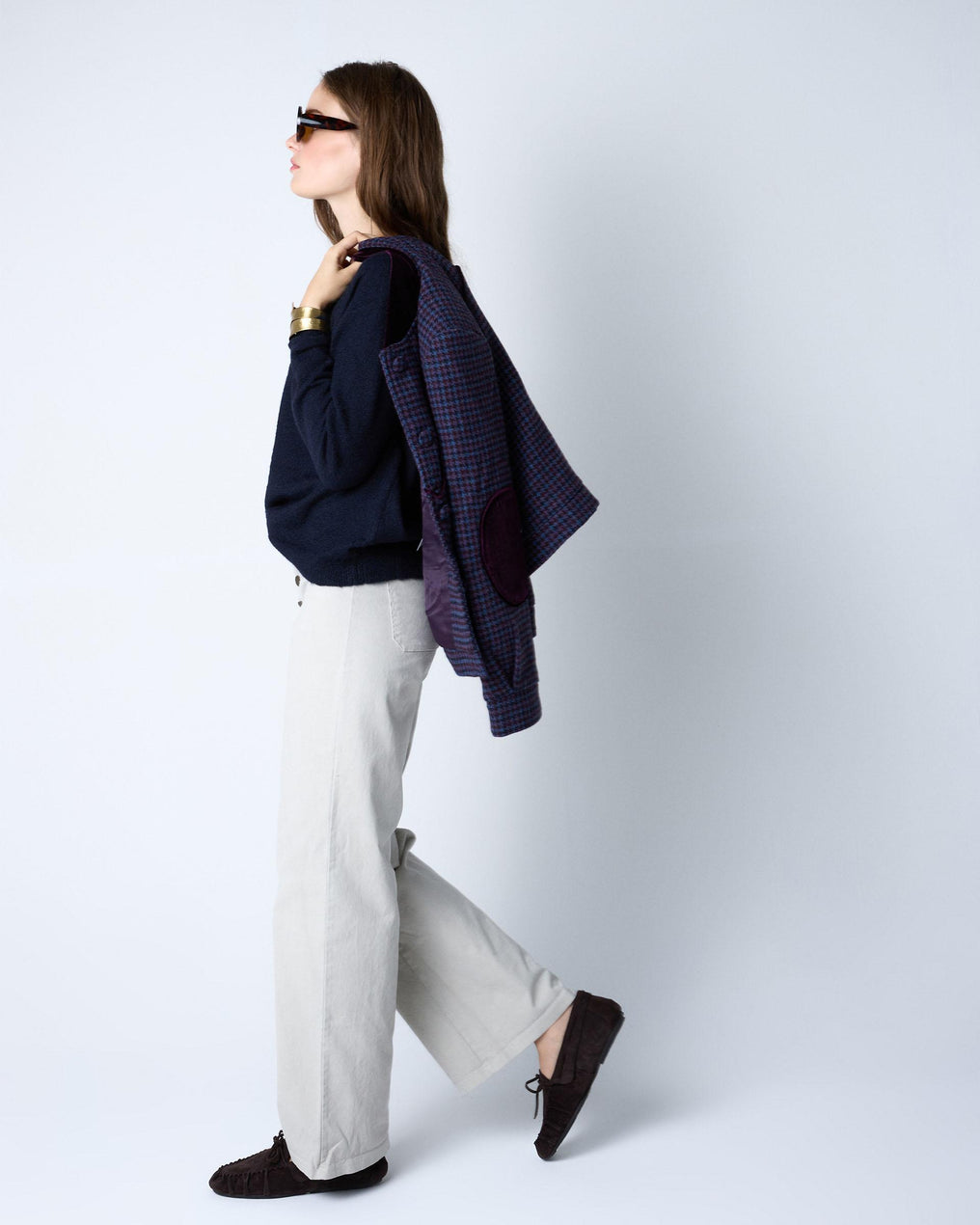 Raw Buttonless Waistband Pants