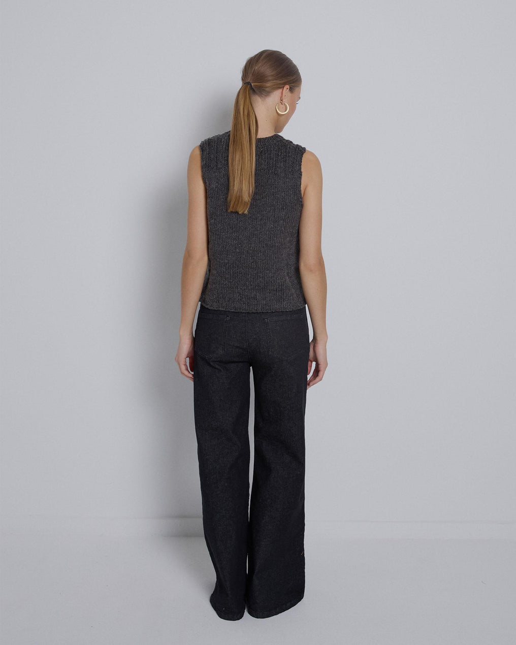 Anthracite Knit Vest