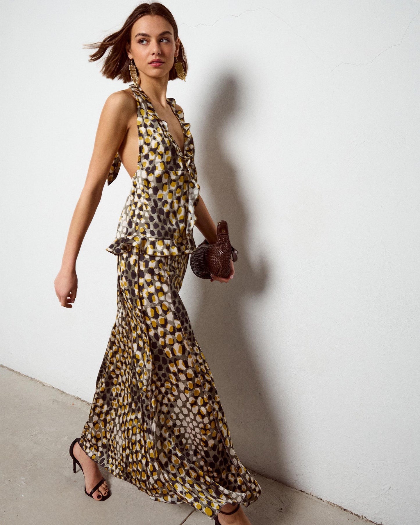 Top Halter de Bolinhas Multicolor