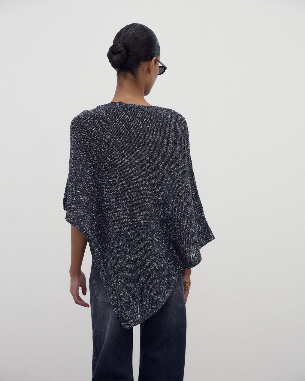 Poncho Lurex Antracite