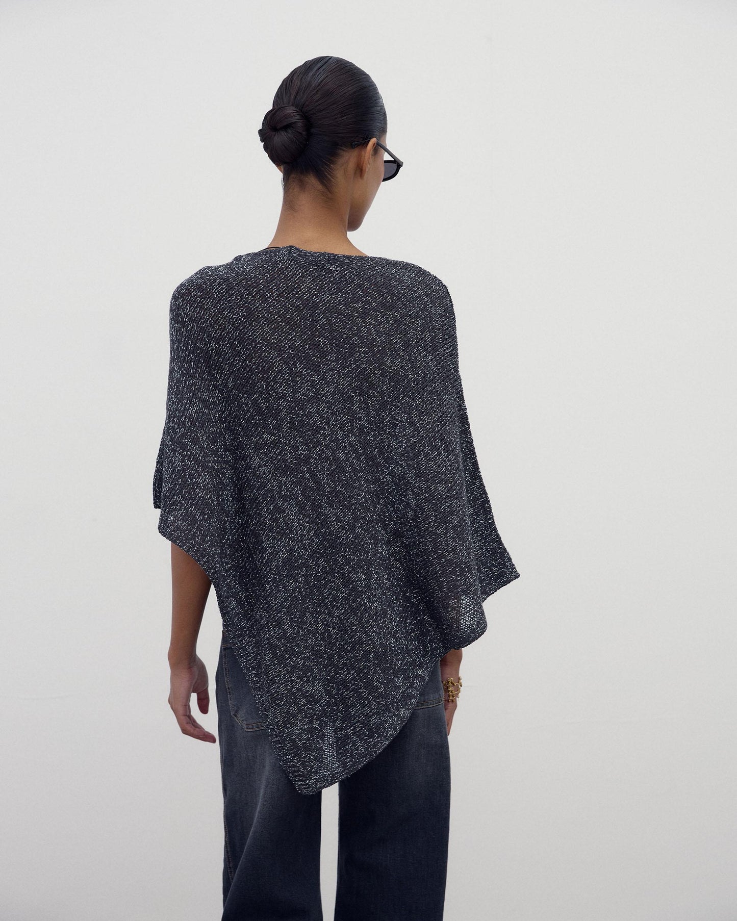 Poncho Lurex Antracite