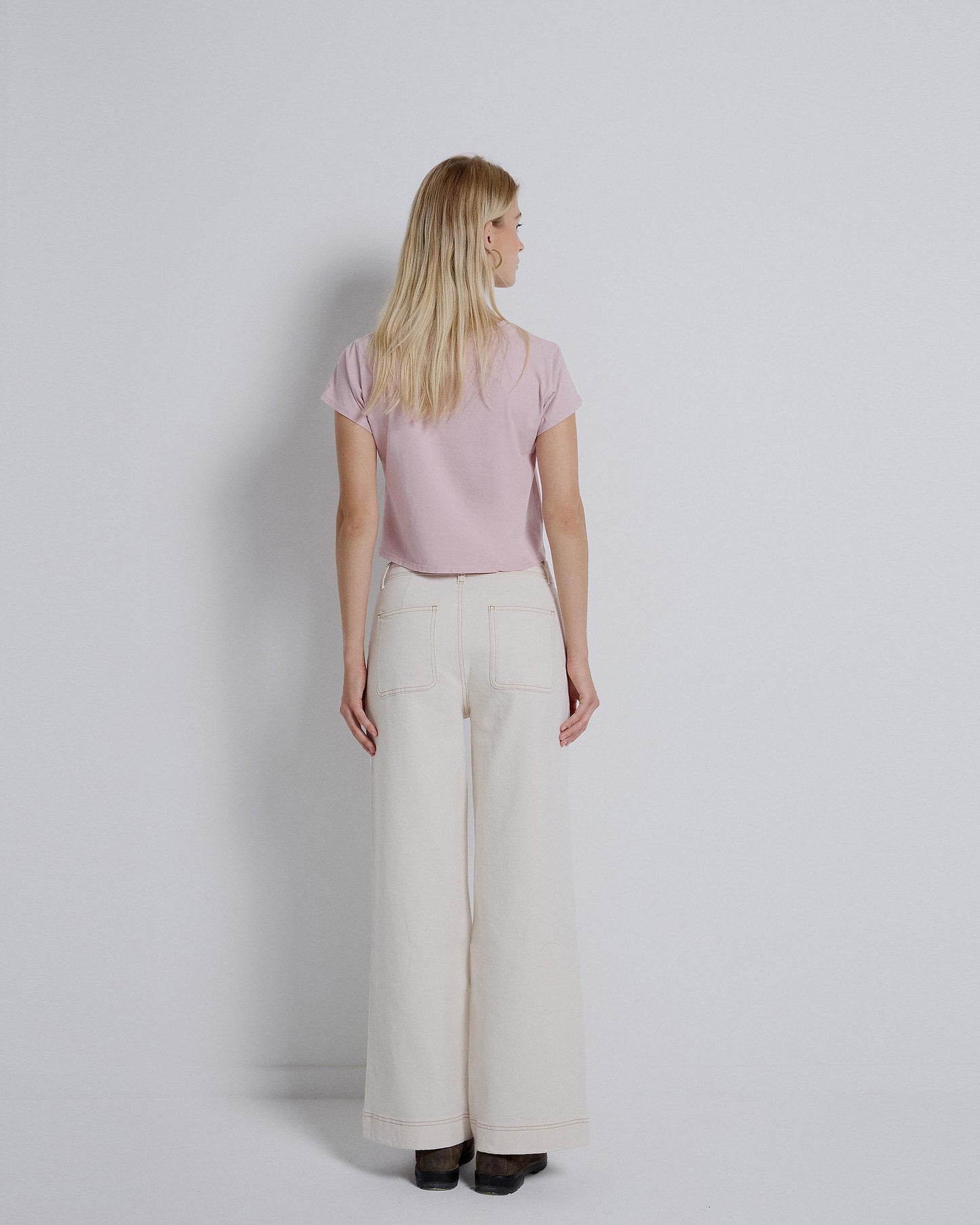 Pink Round Neck T-shirt