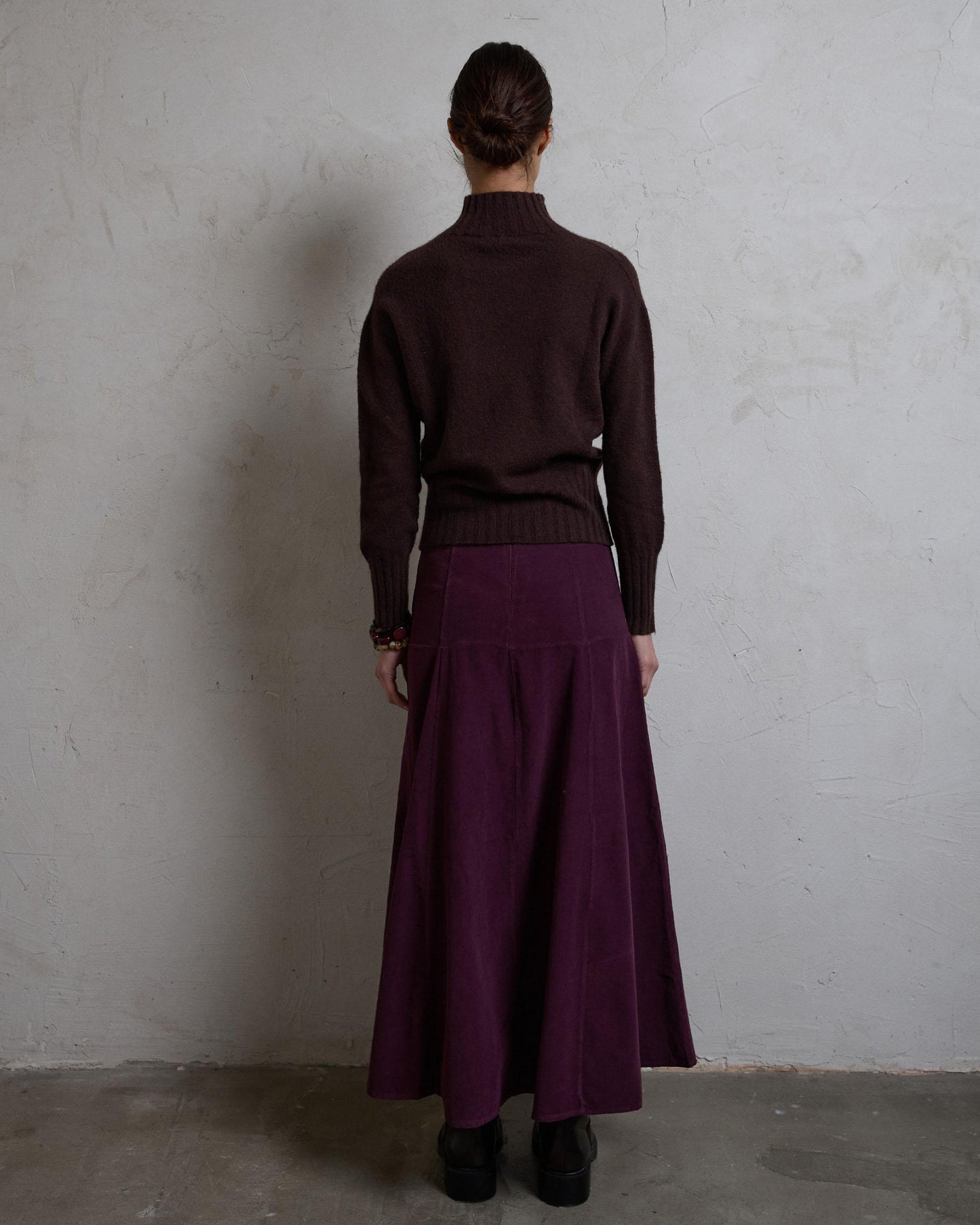 Falda Micropana Canesú Morado