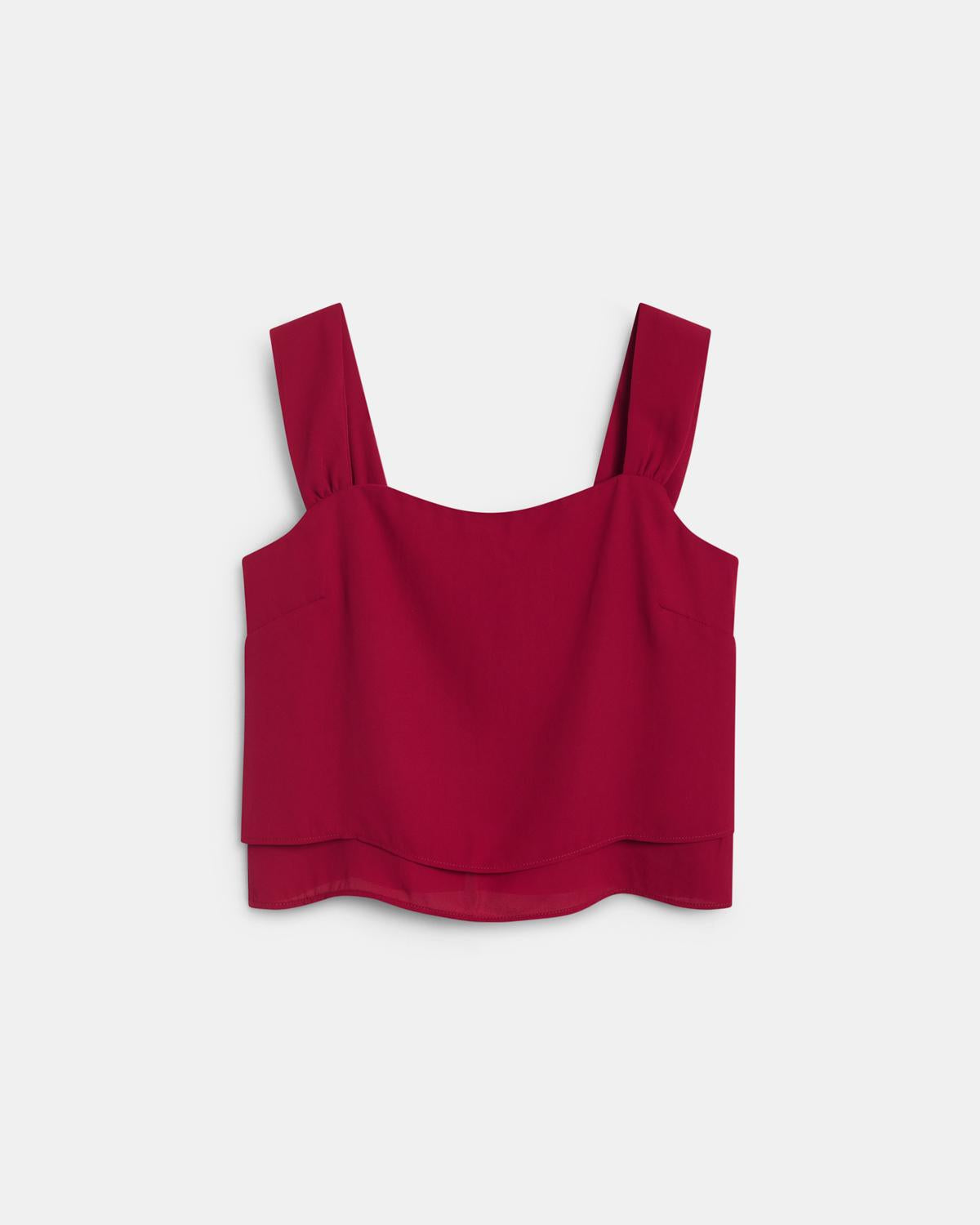 Top Tirantes Escote Espalda Granate