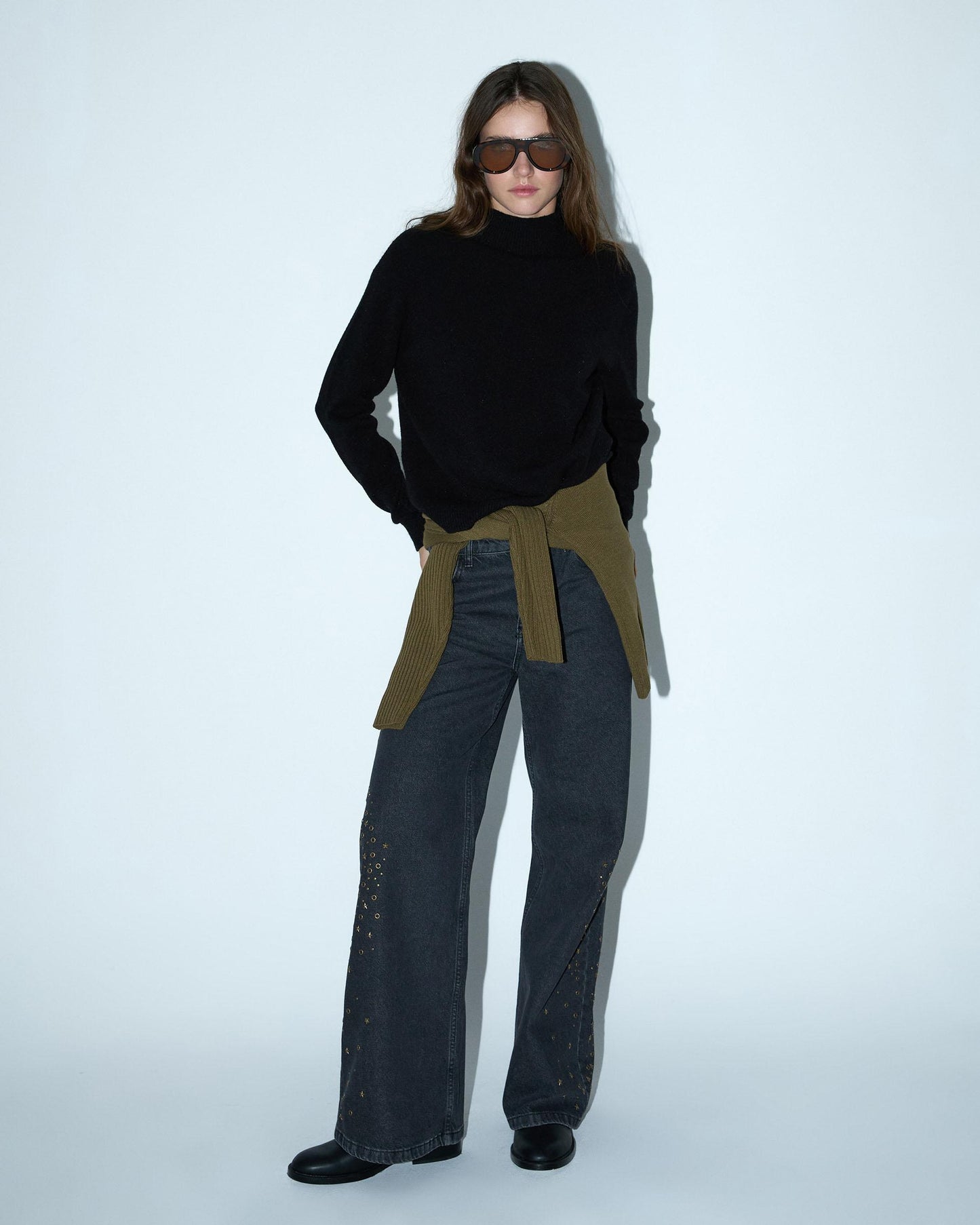 Black Turtleneck Sweater