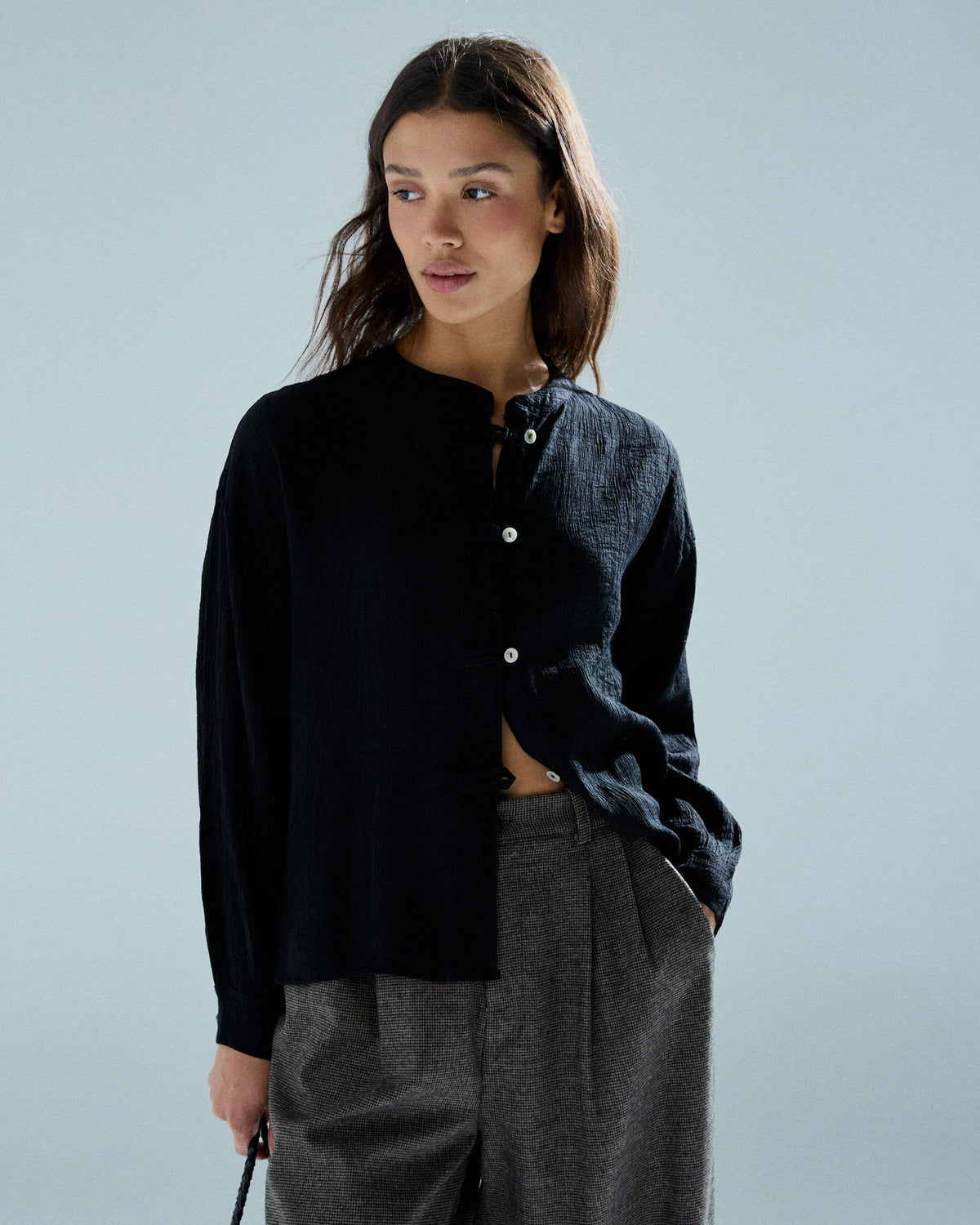 Blusa Alamares Delantero Negro