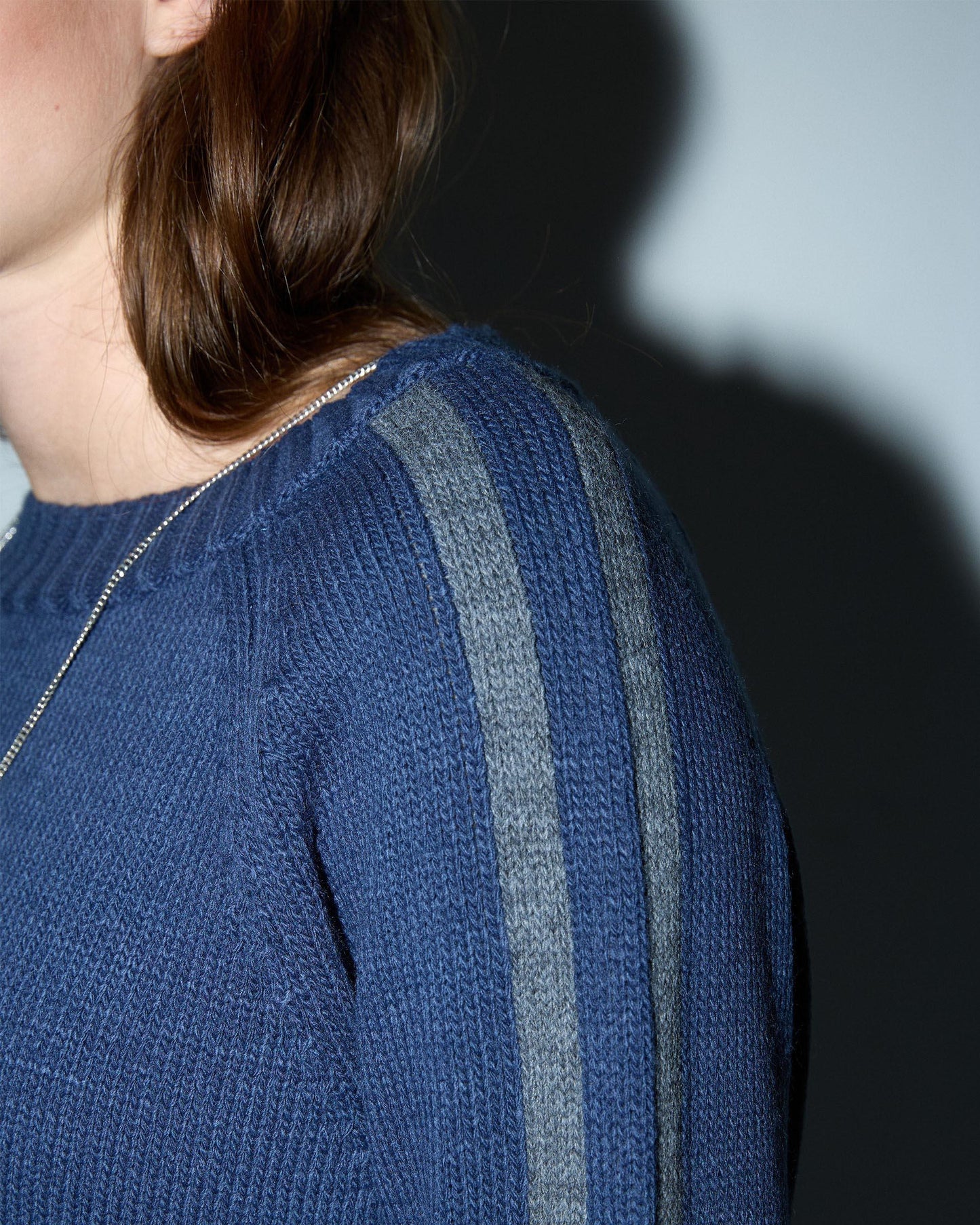 Jersey Rayas Mangas Azul