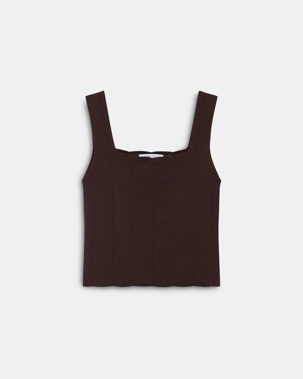 Top Corsetero Punto Marrón
