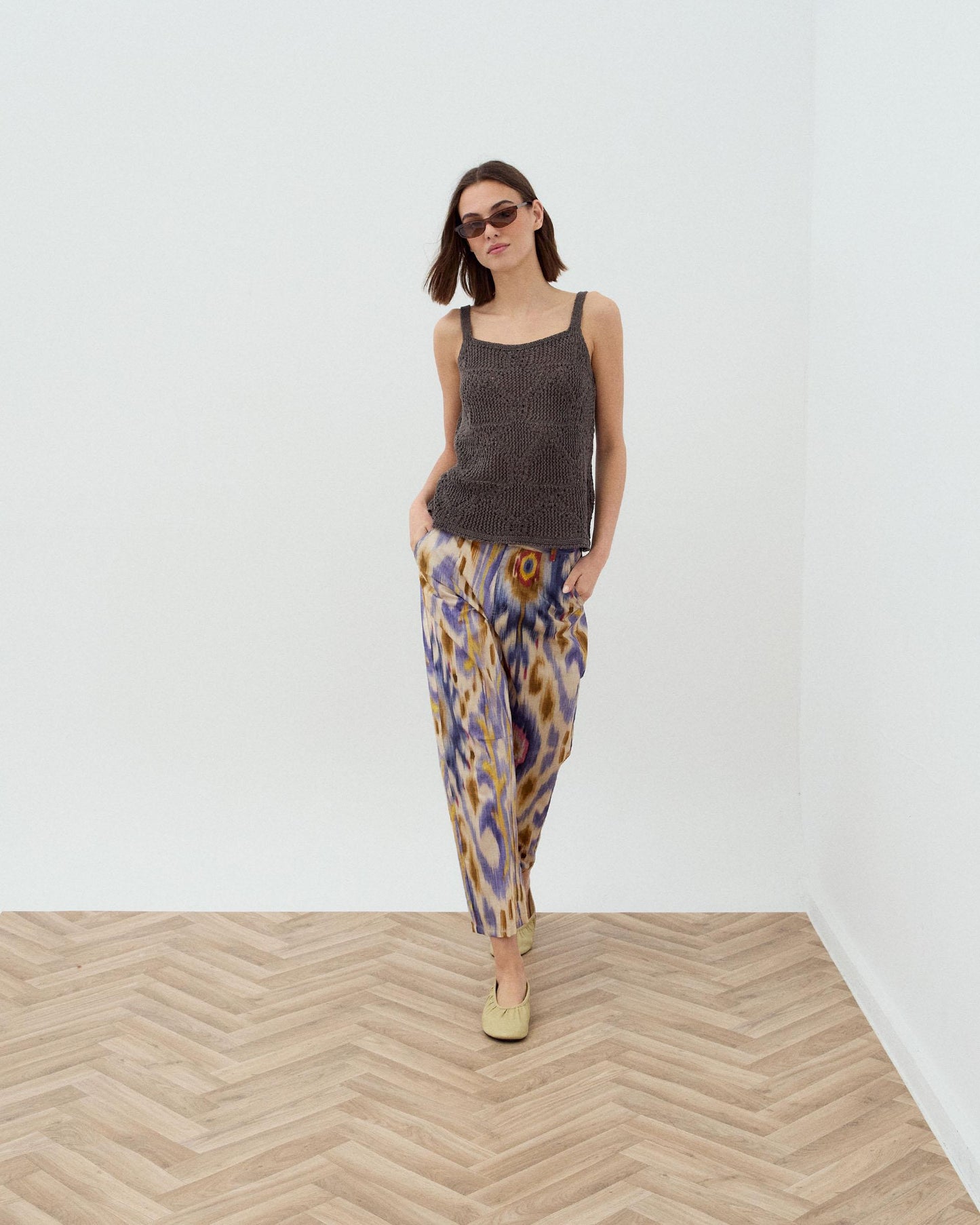 Pantalon Ethnique Tie Dye Multicolore