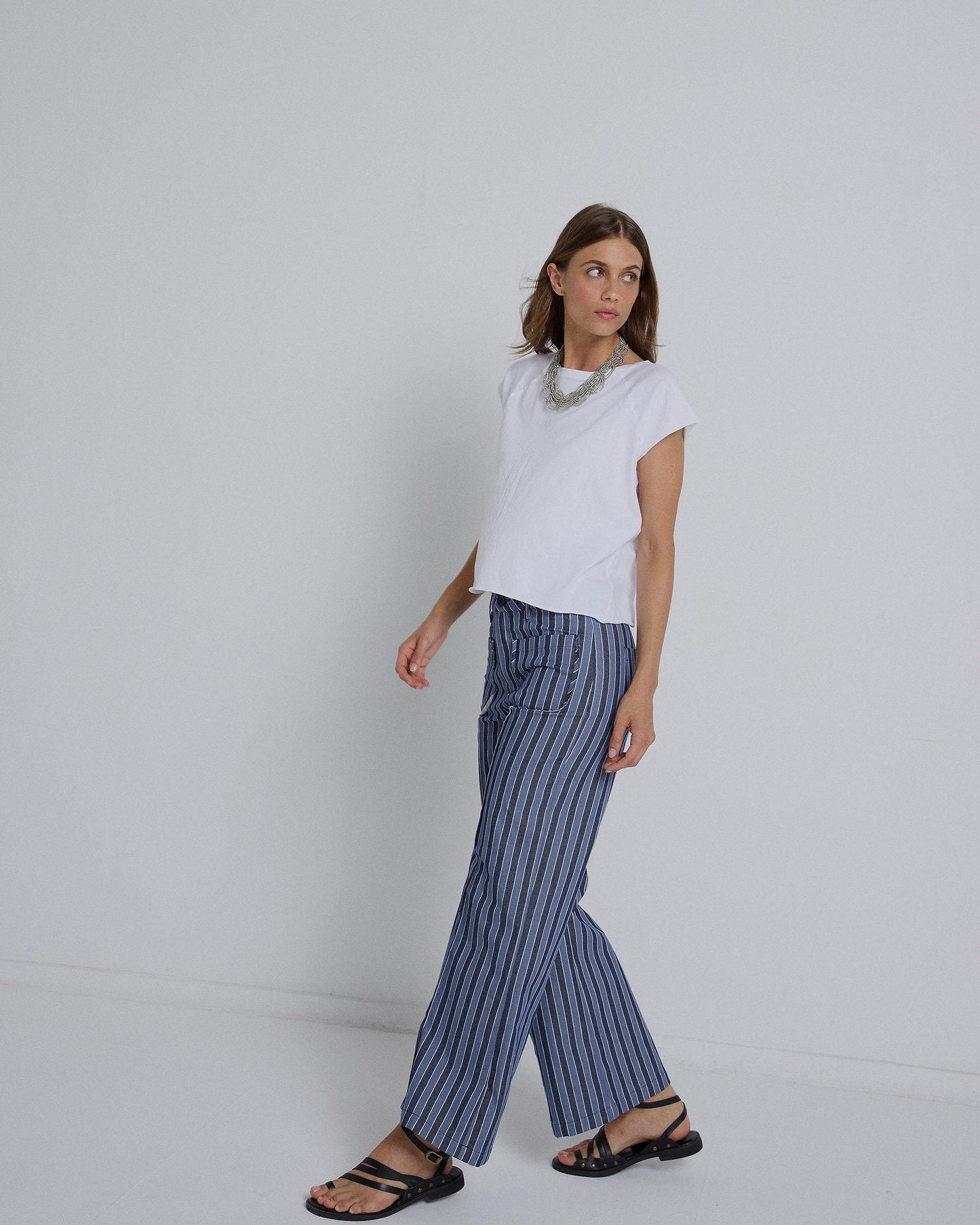 Camiseta Manga Corta Ranglán Blanco