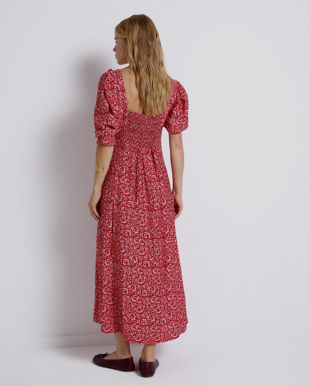 Vestido Estampado Nervios Fucsia