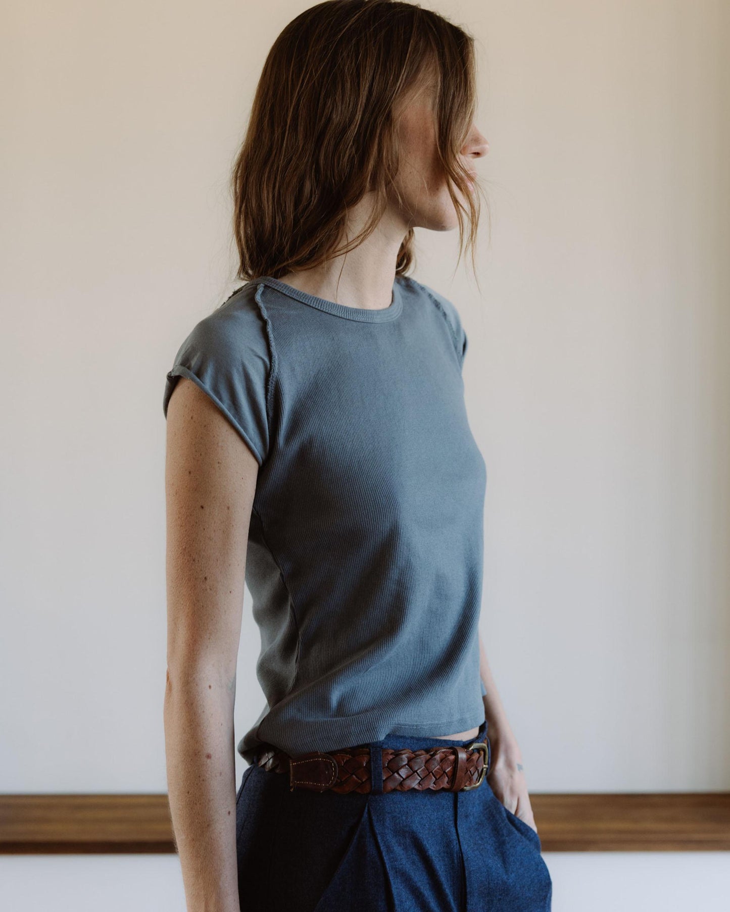 Camiseta Media Manga Ranglán Gris