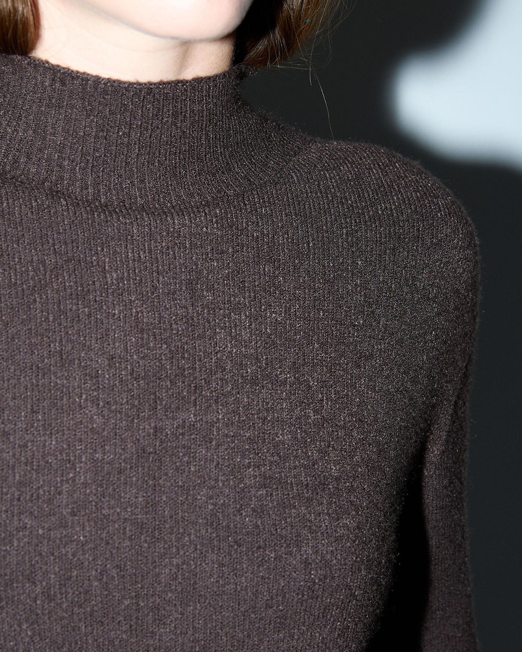 Brown Turtleneck Sweater