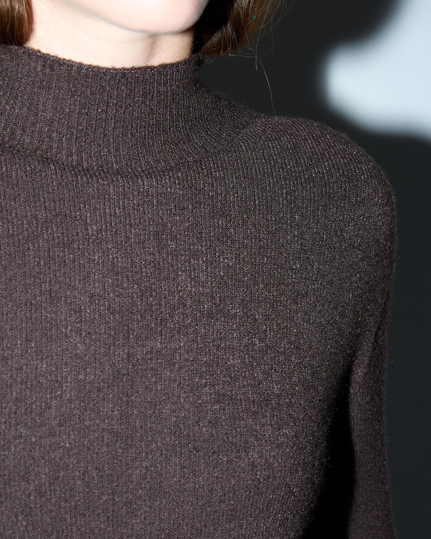 Brown Turtleneck Sweater