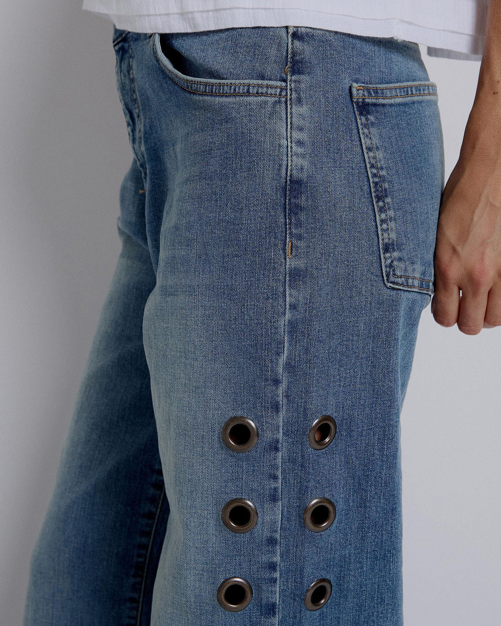 Jeans Side Rings Blue