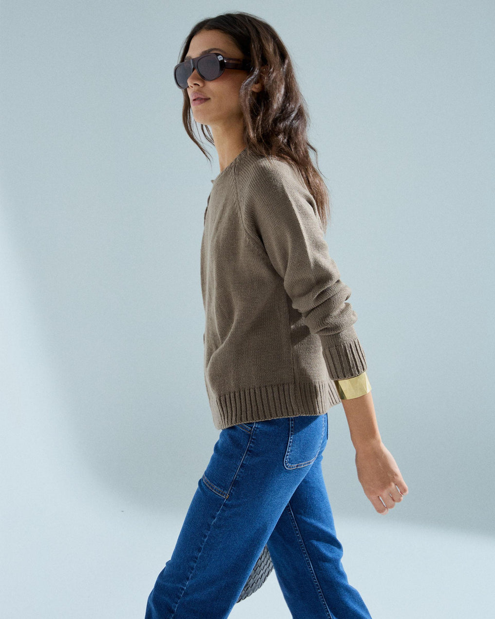 Chaqueta Lazadas Laterales Taupe