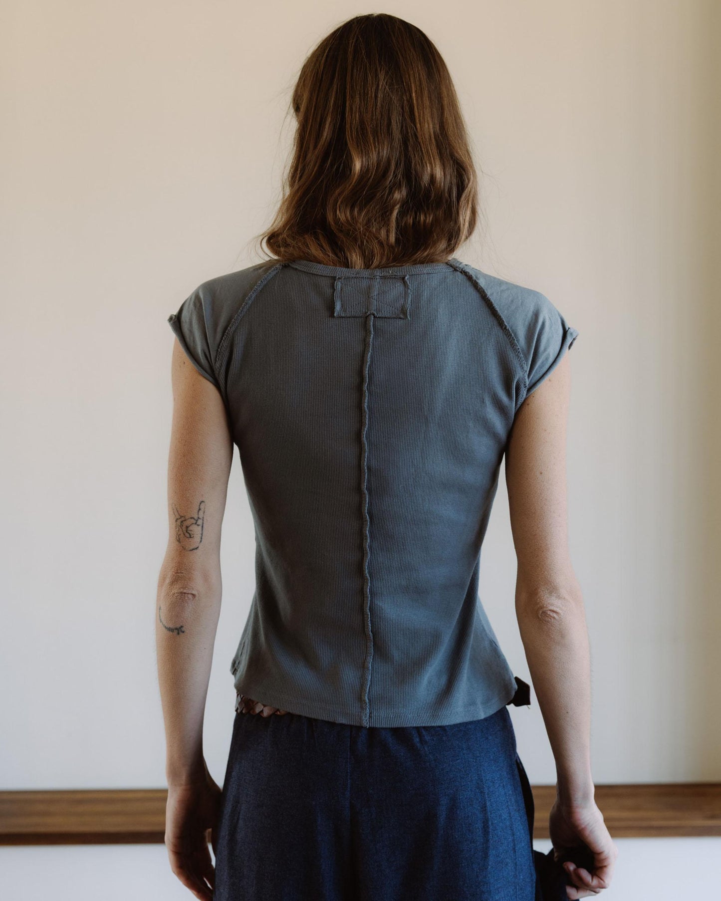 Camiseta Media Manga Ranglán Gris