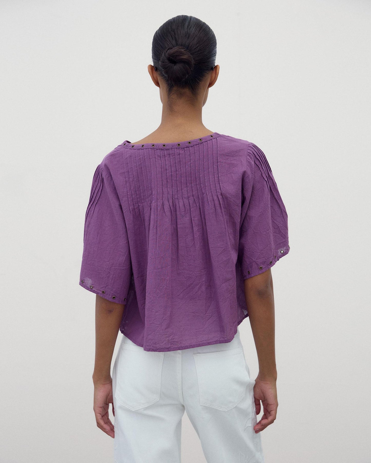 Blusa Arandelas Morado