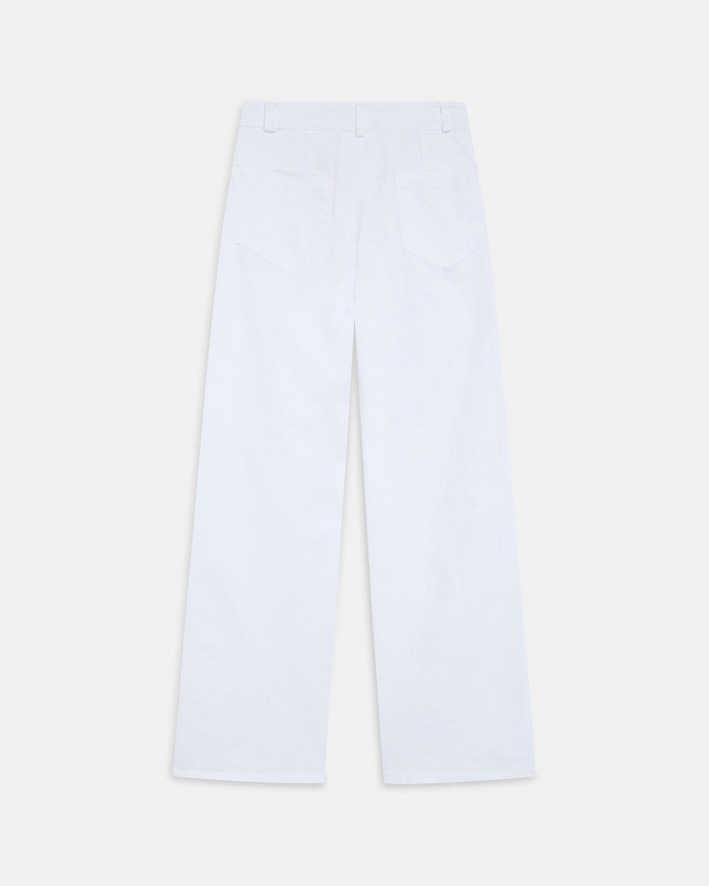 White Patch Pocket Jeans