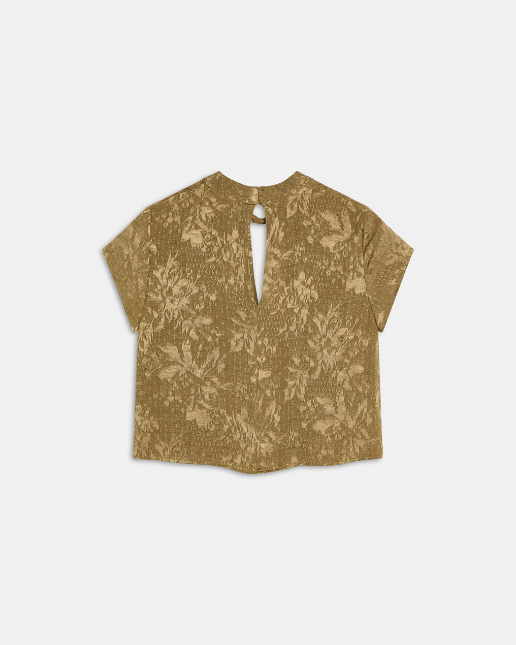 Top Abertura Jacquard Verde