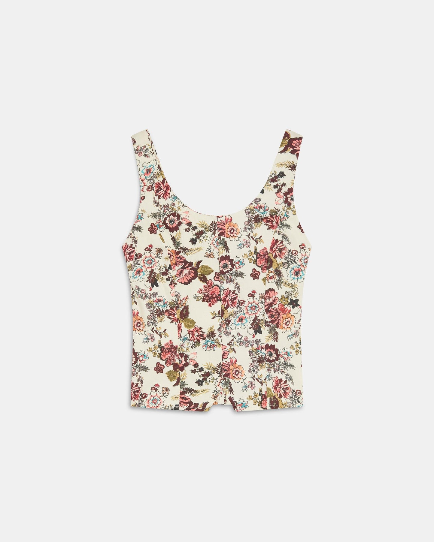 Top Corsetero Estampado Floral Multicolor