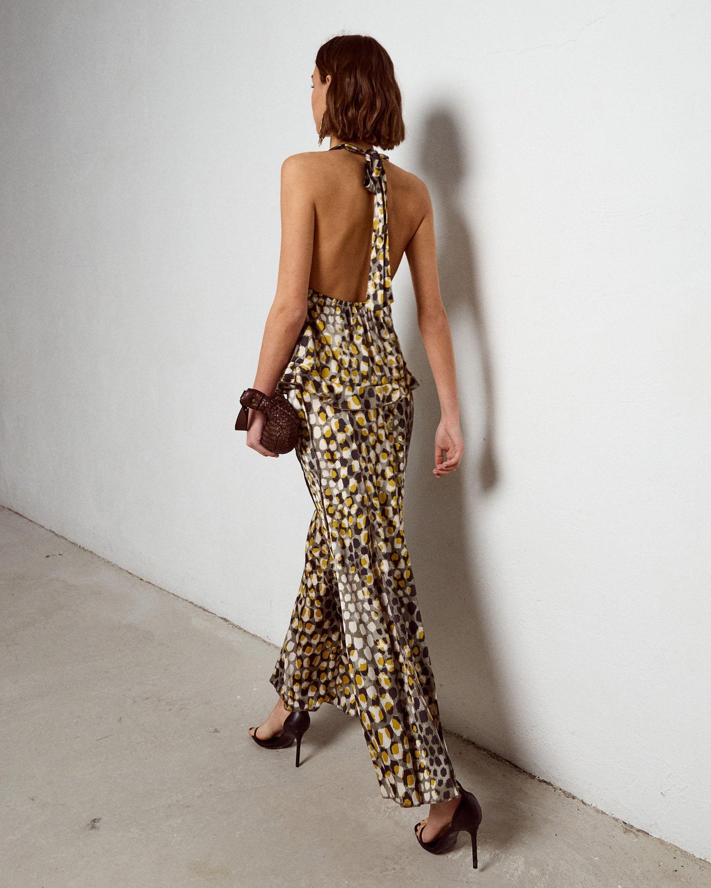 Top Halter de Bolinhas Multicolor