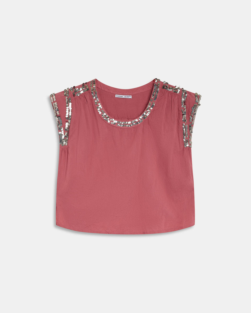 Pink Sequin Blouse