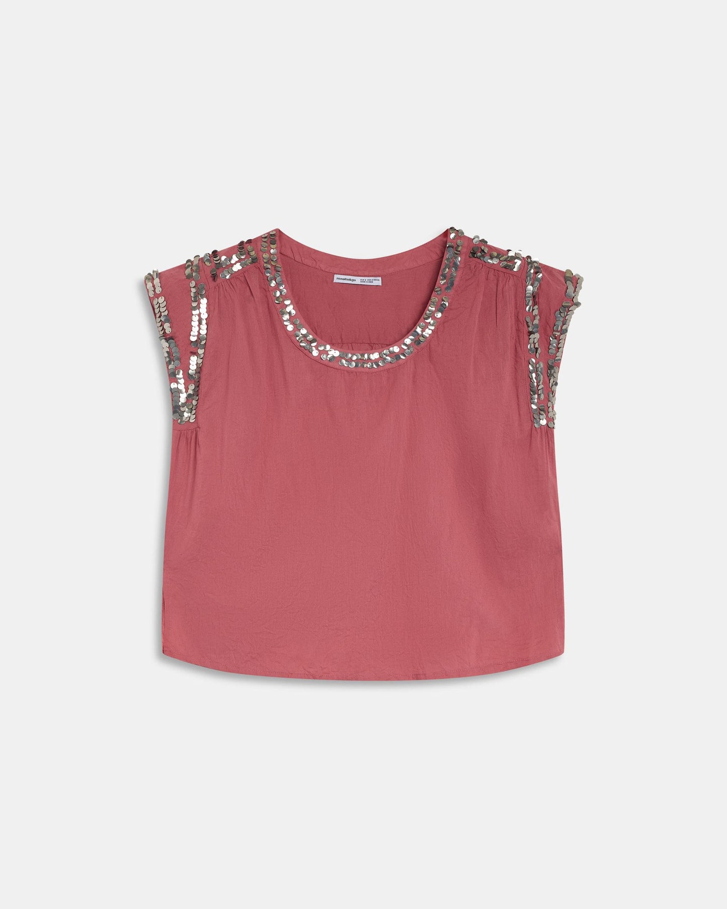 Pink Sequin Blouse