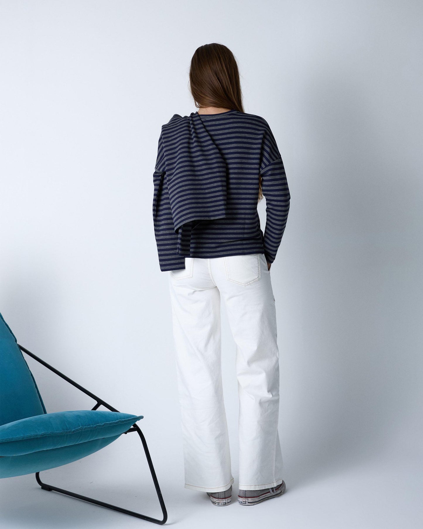 Gray Striped T-shirt