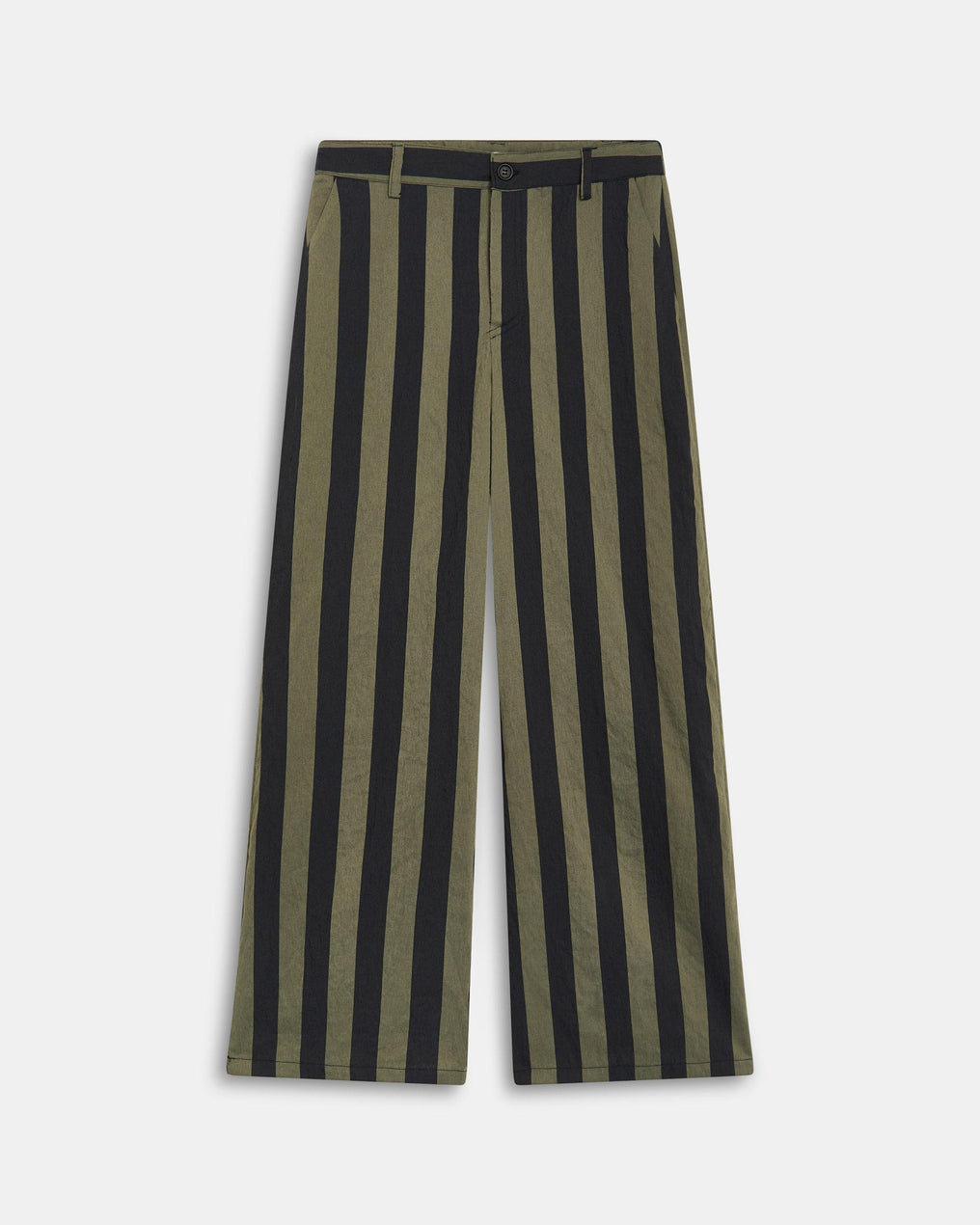 Pantalón Rayas Bicolor Negro