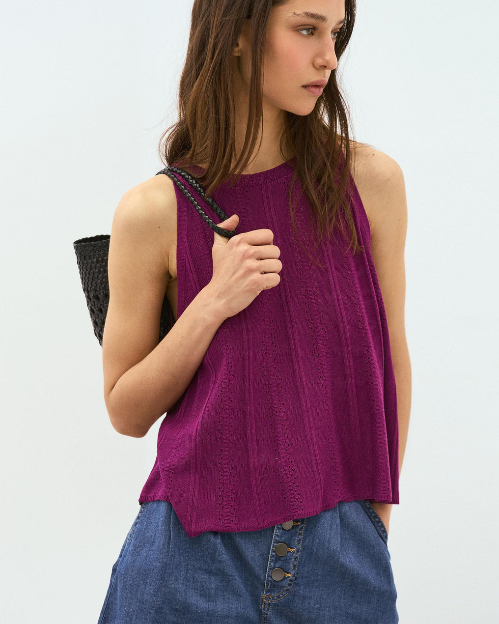 Purple Die-Cut Top