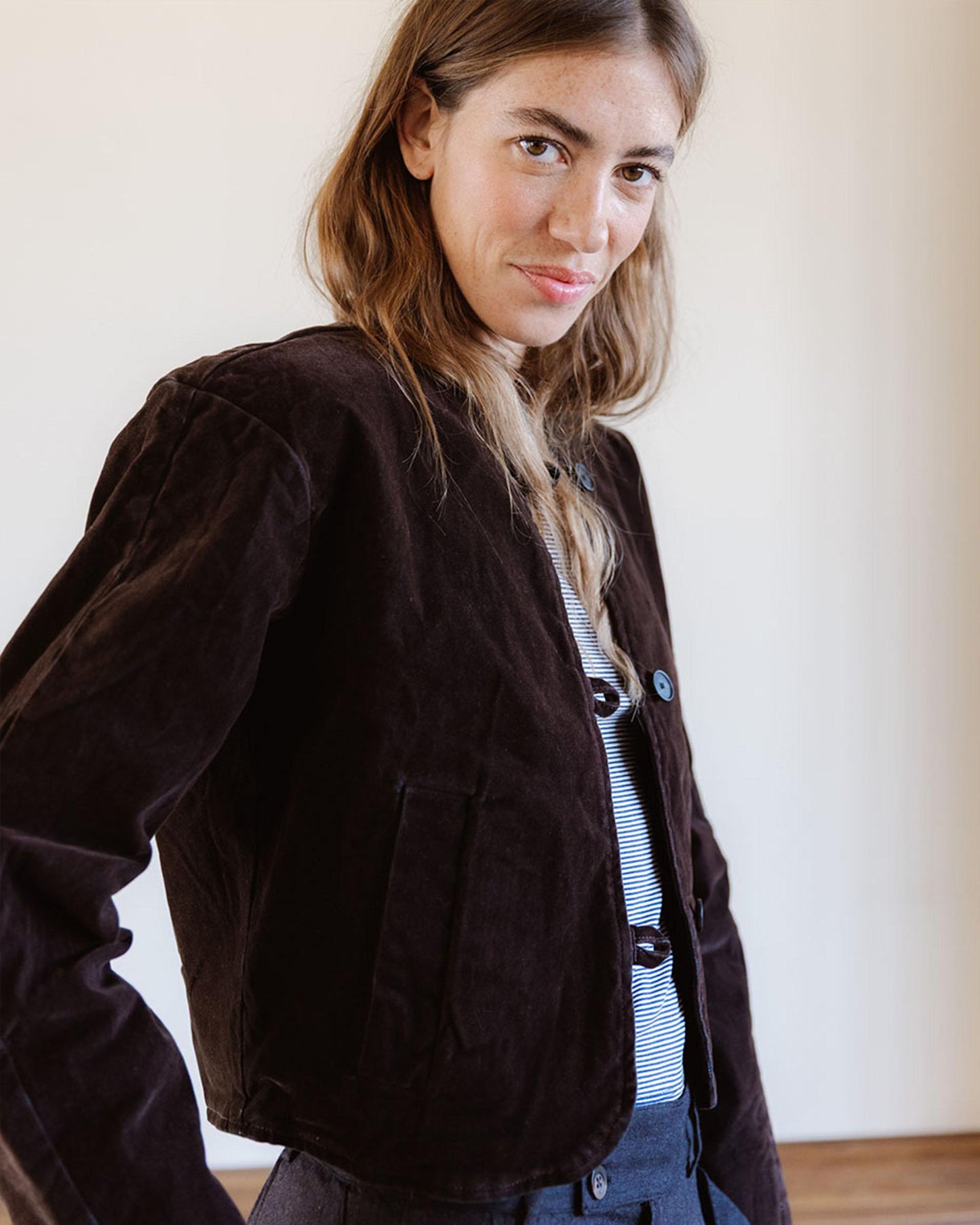 Chaqueta Velvet Marrón