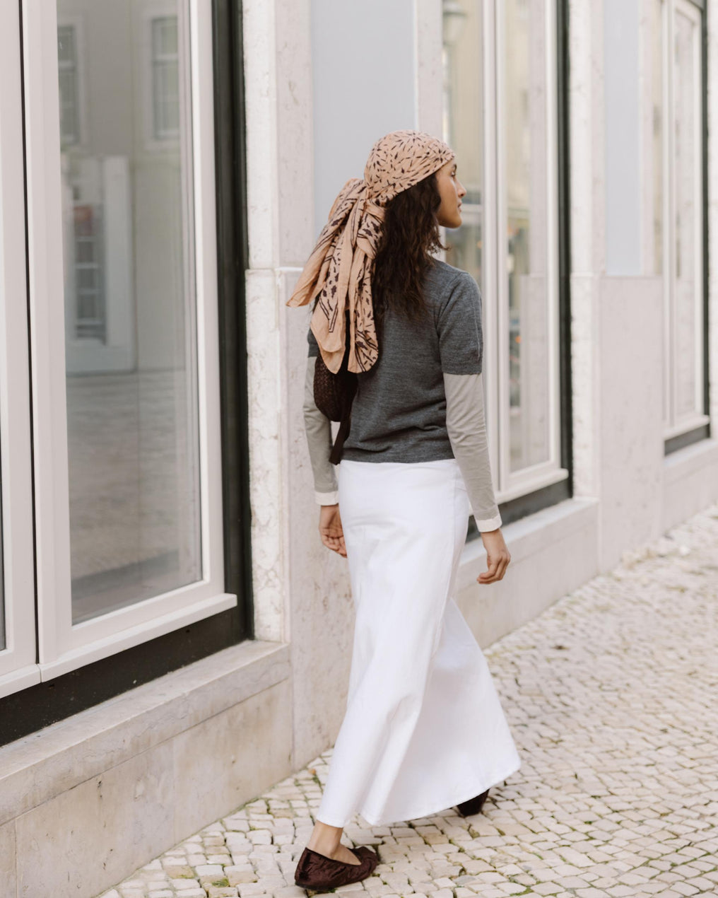 Falda Cinturón Hebilla Lateral Blanco