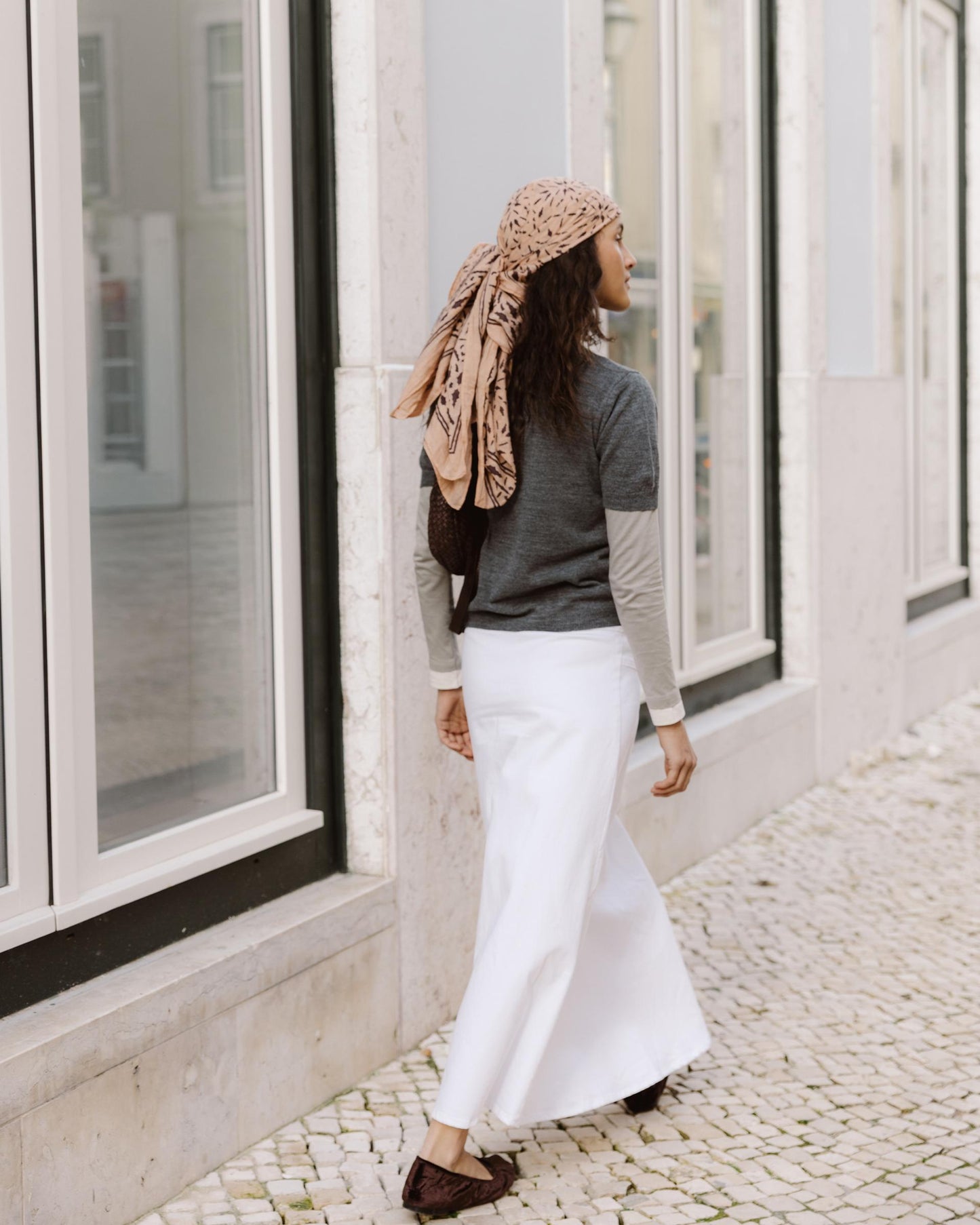 Falda Cinturón Hebilla Lateral Blanco