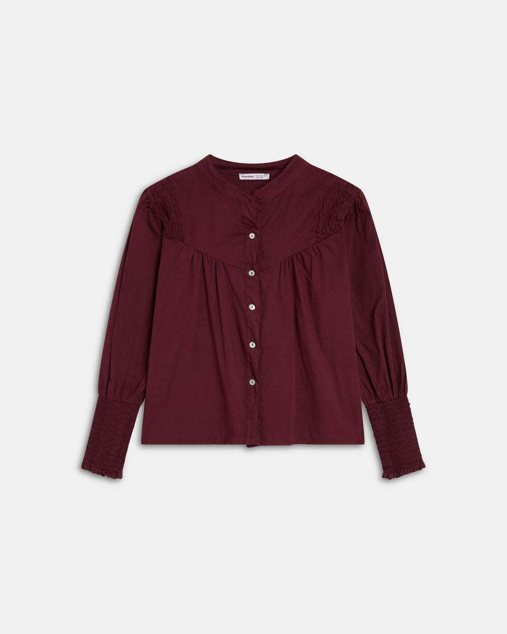 Erlauntza xehetasundun blusa granatea