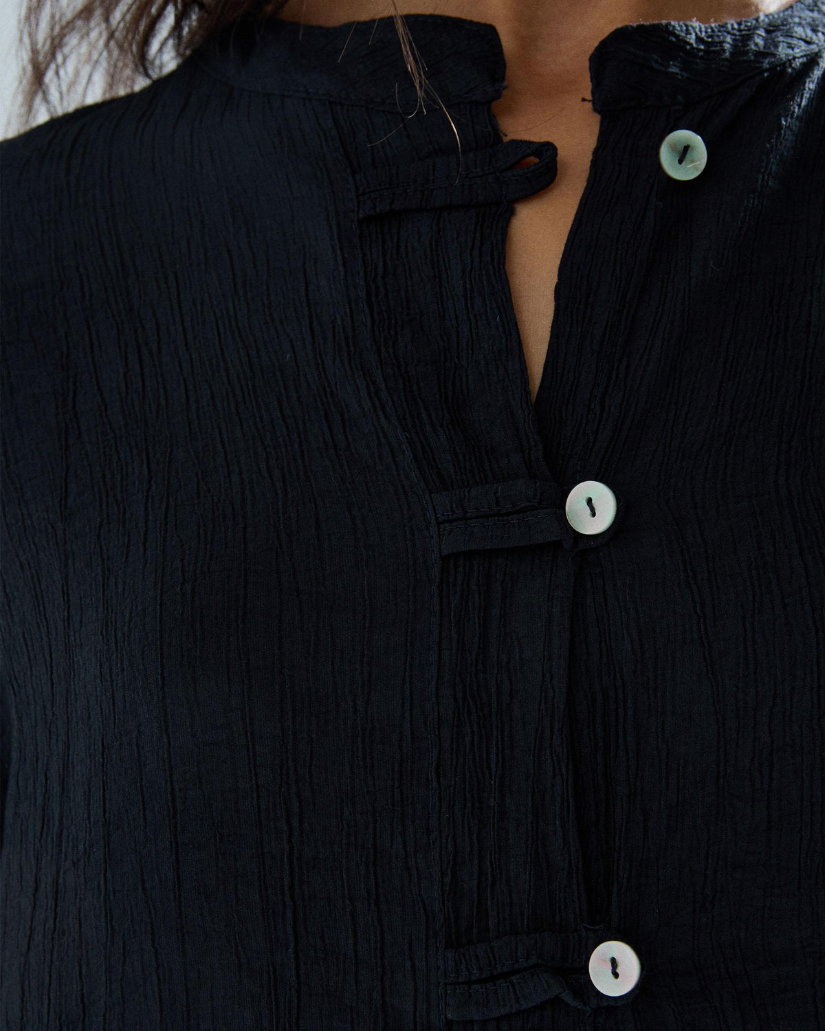 Blusa Alamares Delantero Negro