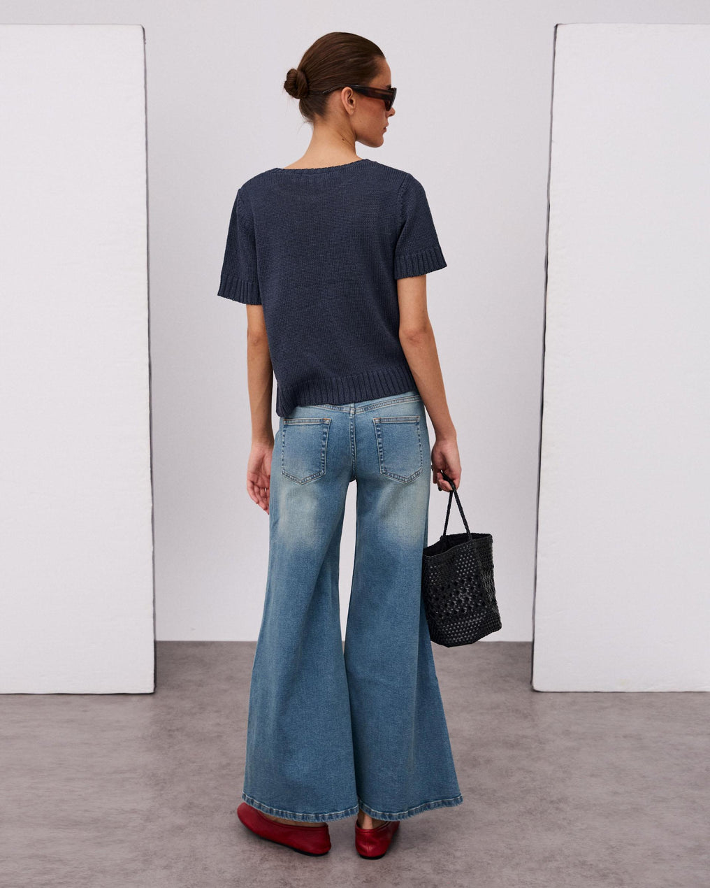 Jeans Cinturilla Mariposa Azul