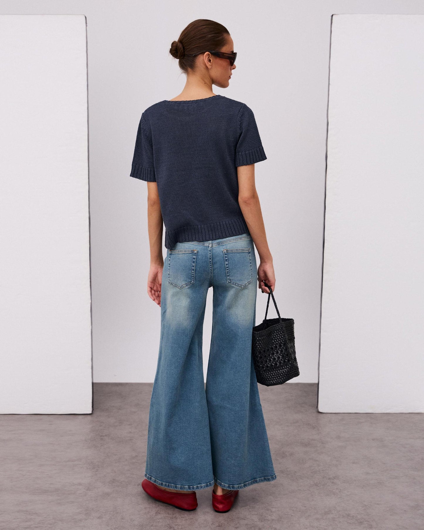 Jeans Cinturilla Mariposa Azul