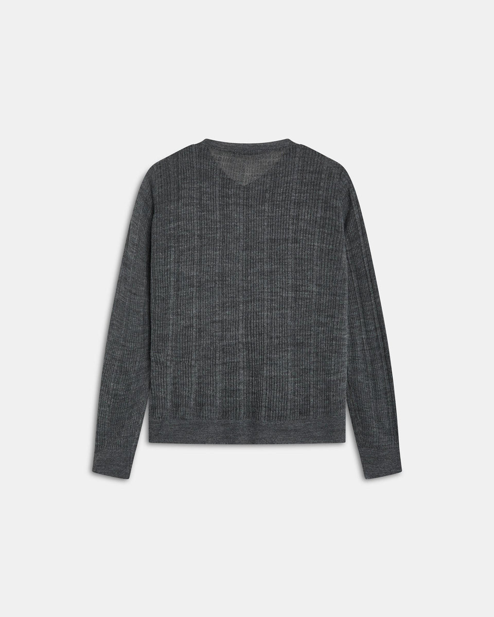 Veste Maille Côtelé Gris