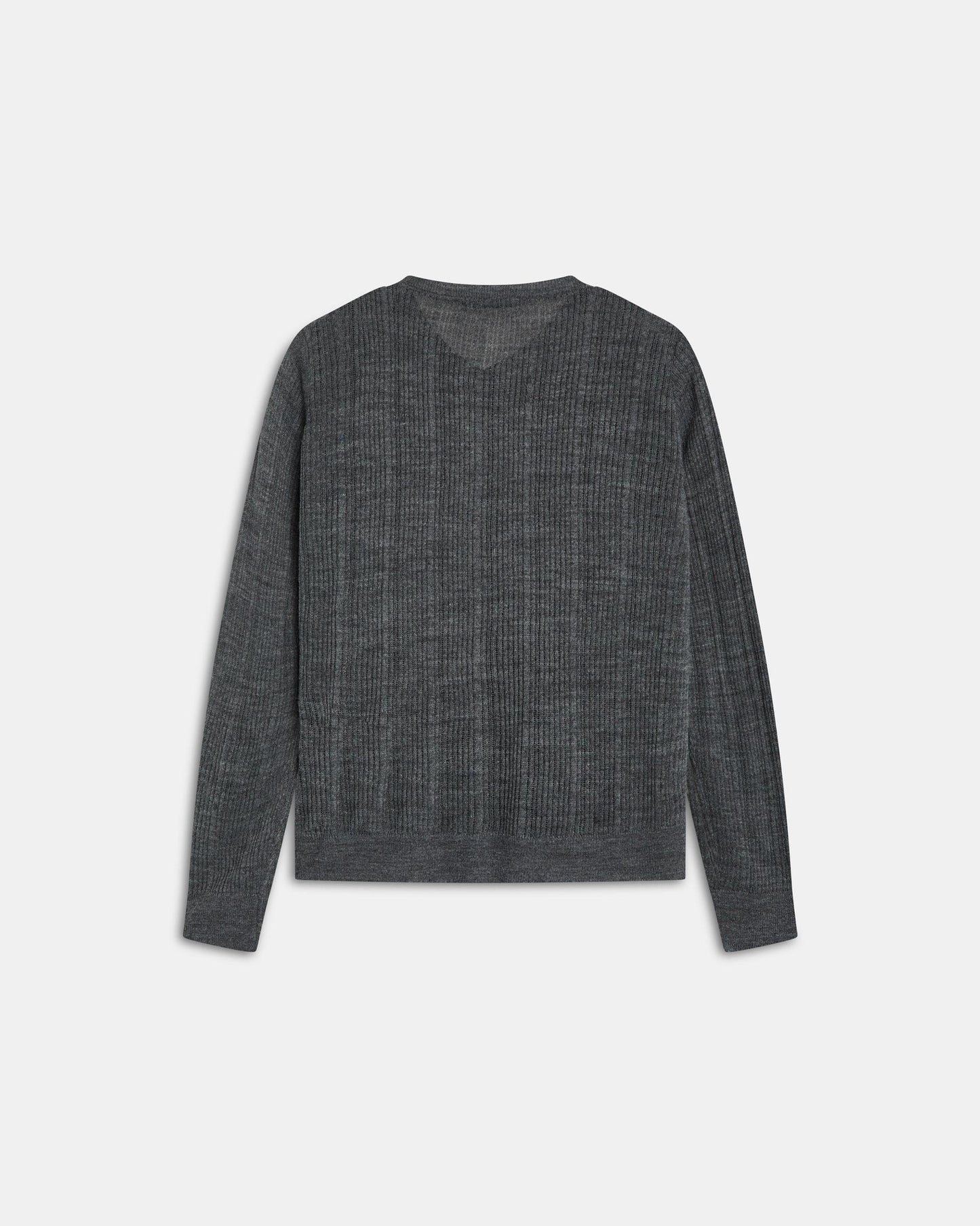 Veste Maille Côtelé Gris